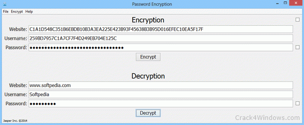 password for the encrypted file keygen